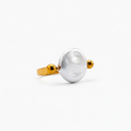 Anillo dorado perla cultivada AN4004G48