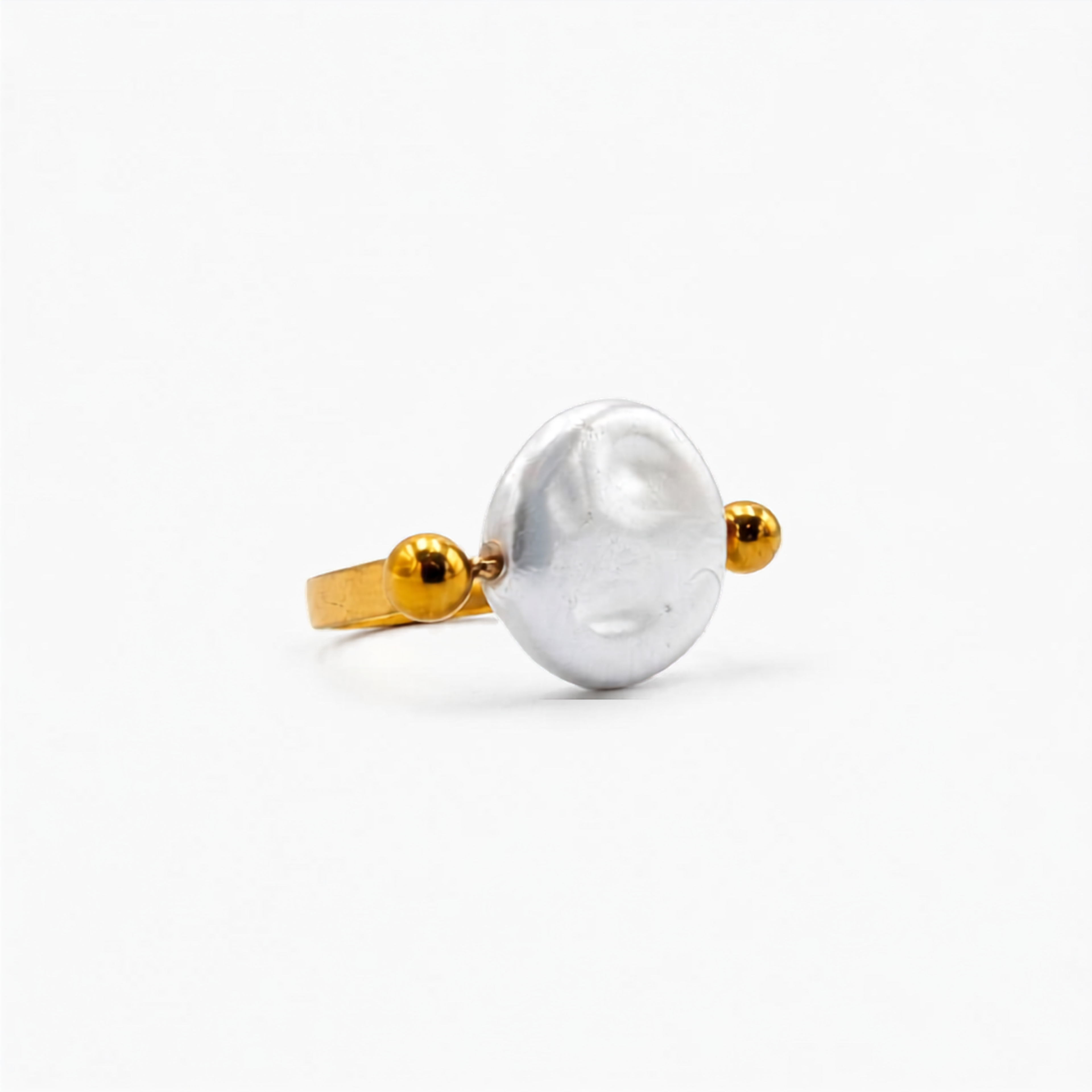 Anillo dorado perla cultivada AN4004G48