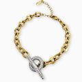 Pulsera eslabones con zirconias PU2142G93