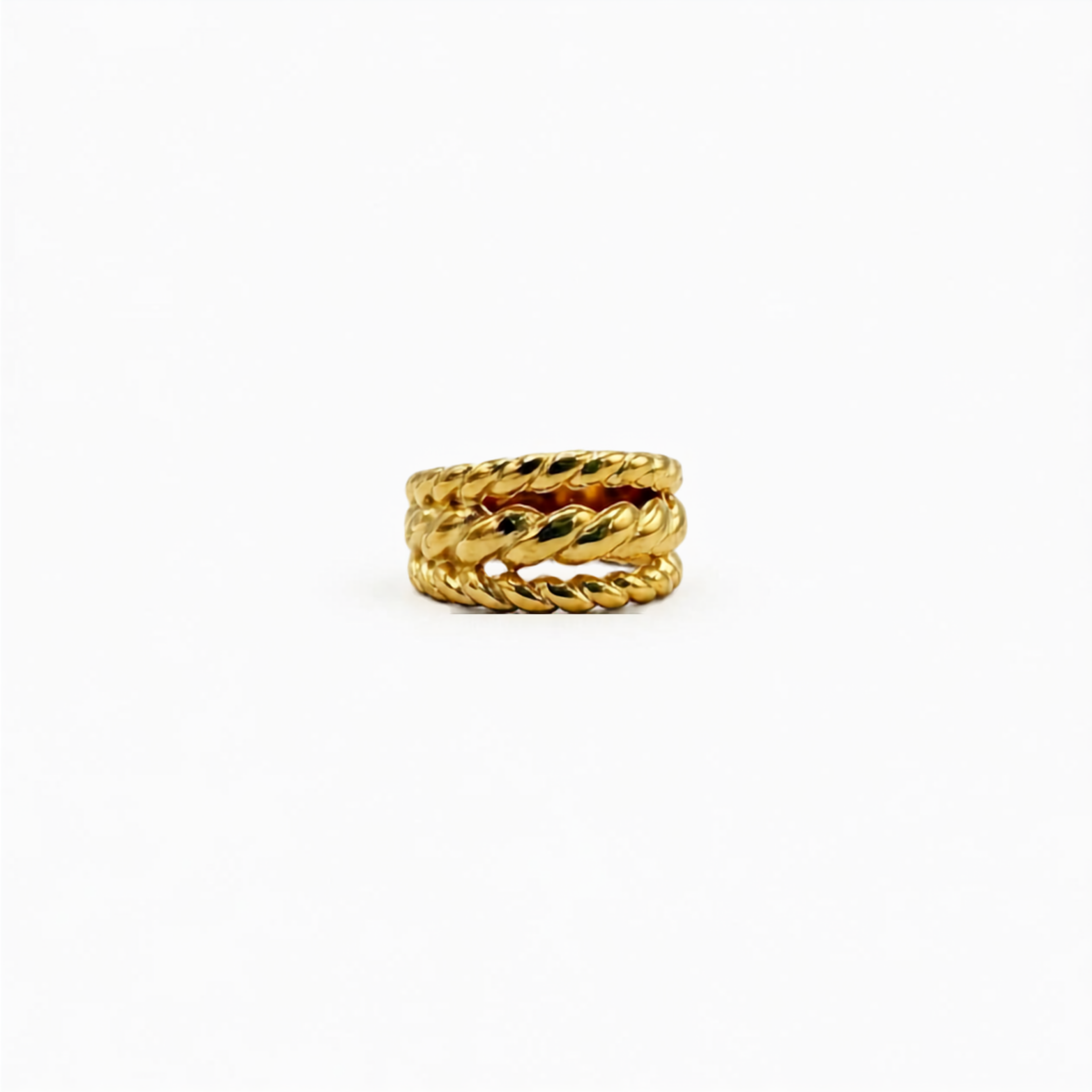 Anillo de trenza dorado 6AN4011G38