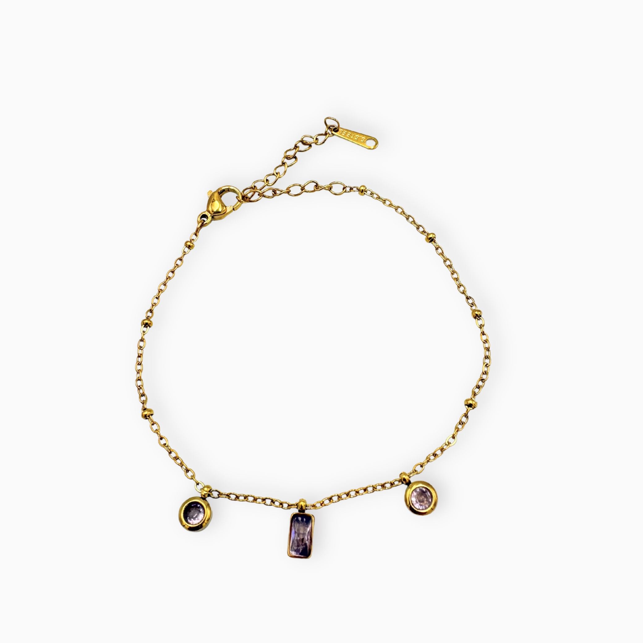 Pulsera mini chispitas rosadas PU2155G82