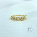 ANILLO DE BAÑO DE ORO Y CRISTALES TALLAS 6 Y 7