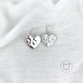 ARETES DE COLGAR DE PLATA 925 MARTILLADA AR0766M39