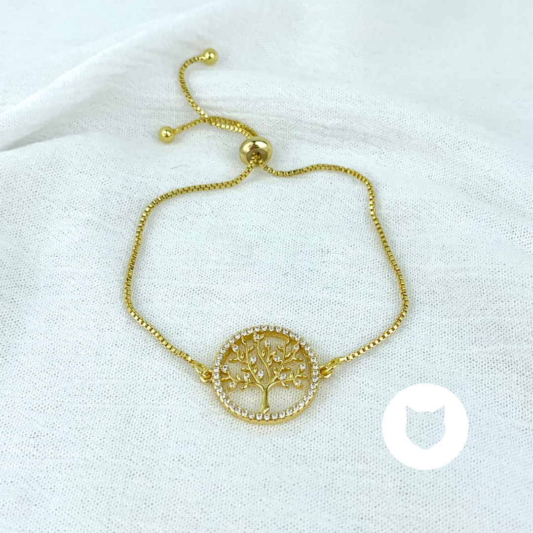 ?PULSERA DE BAÑO DE ORO Y CRISTALES PU1614G32