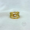 ANILLO DE ACERO Y CRISTAL TALLA 7.5 AN2529G42