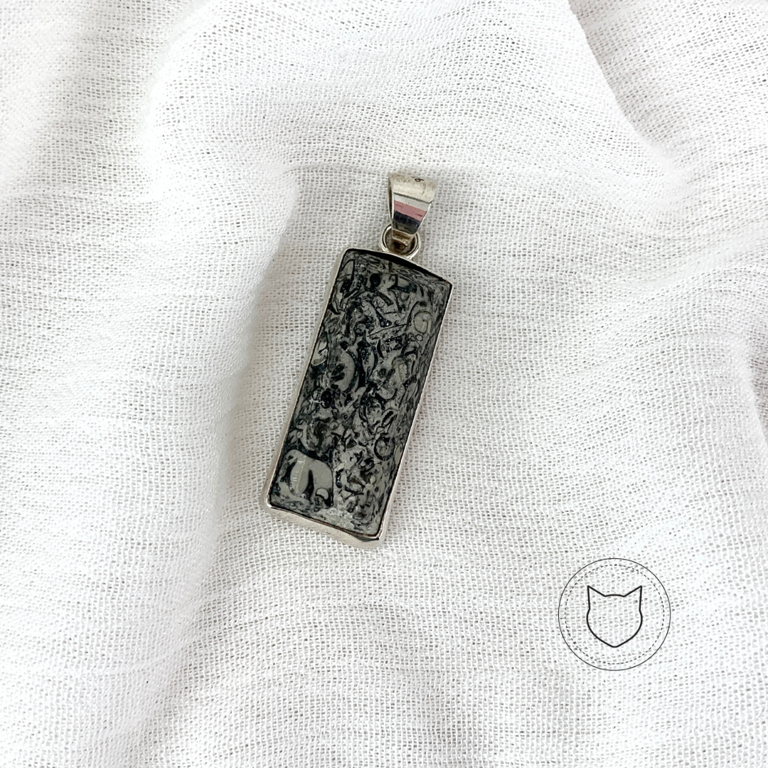 ​DIJE DE PLATA 925 Y PIEDRA NATURAL DI0392M41