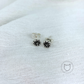 ARETE DE PLATA 925 FLOR AÑEJADA AR0796M36