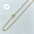 CADENA DE BAÑO DE ORO 80 CM CA0211G30