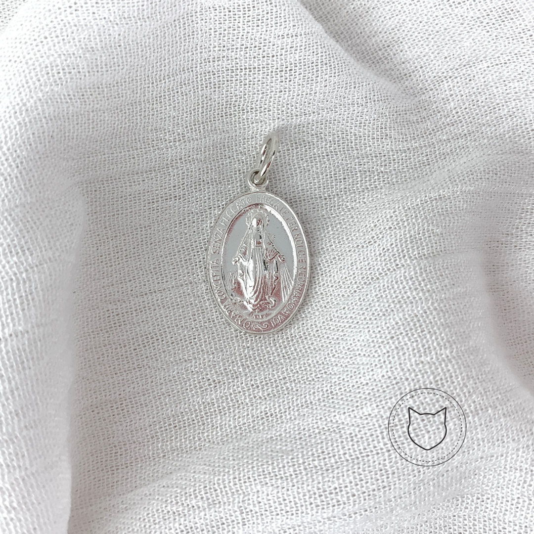 DIJE VIRGEN DE LA MEDALLA MILAGROSA DE PLATA 925 DI0084L25