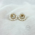 ARETES DE BAÑO DE ORO Y CRISTALES AR1767G30