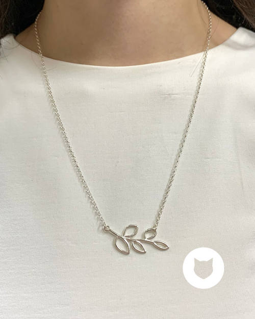 ?COLLAR DE PLATA 925 HOJA CO1770F36
