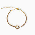 Pulsera nudito básica dorada PU2152G126