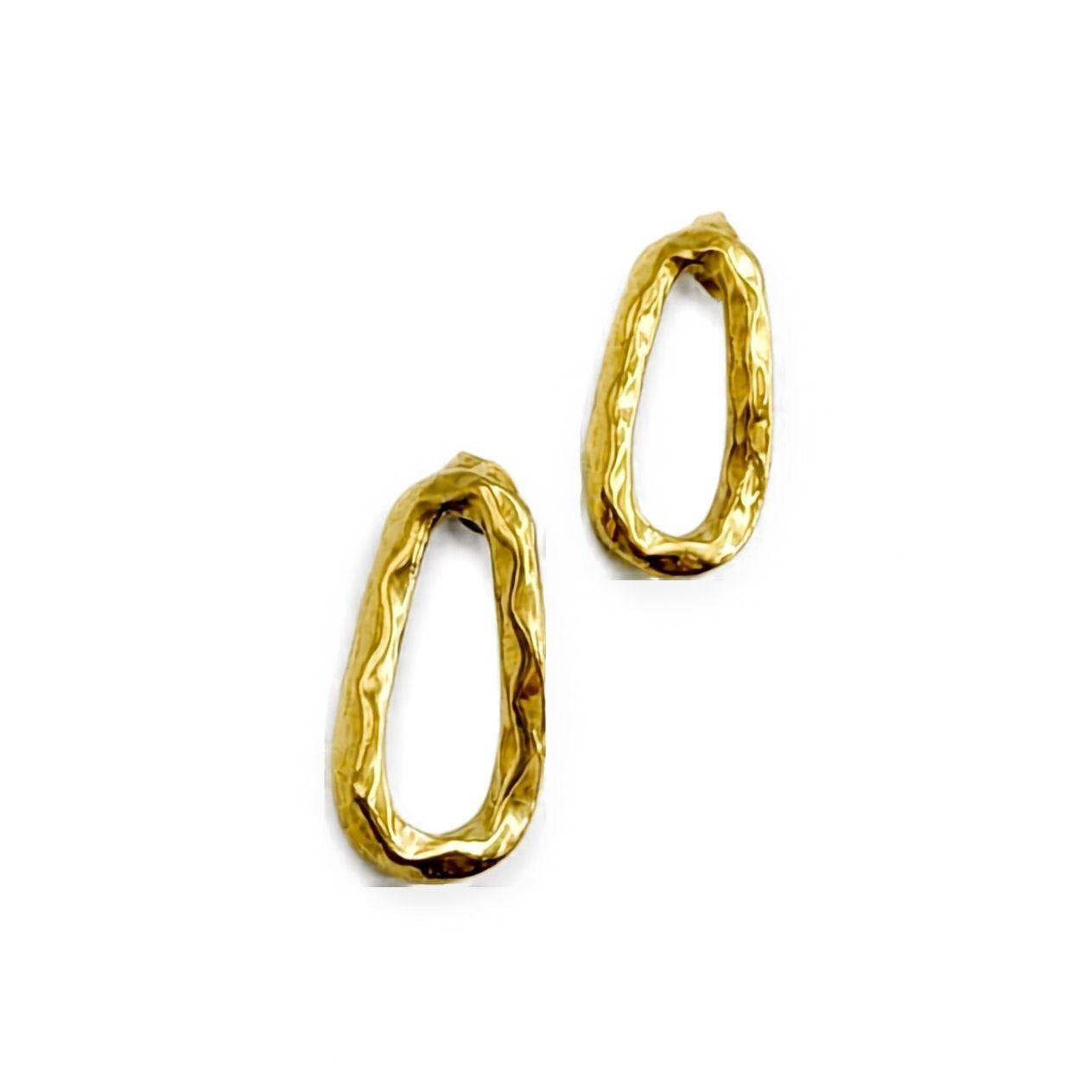 Aretes óvalo irregular AR3290G80