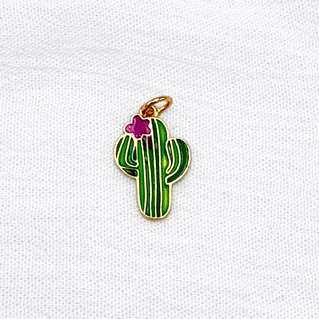 DIJE ACERO CACTUS CON FLOR DI0815G72