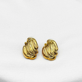 ARETES ESCULTURALES DE DISEÑO FLUIDO CON TEXTURA ACANALADA EN ACERO  AR3176G30