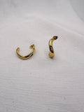 Argollas de forma organica con cristal central AG1919G106
