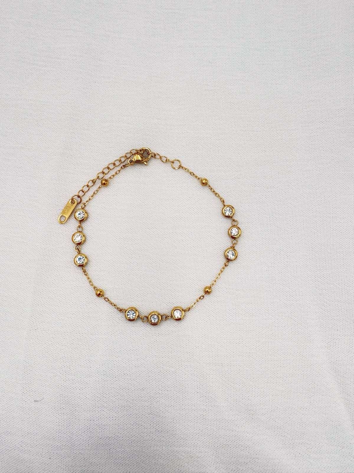 Pulsera de Cadena con Circones Biselados PU2064G101