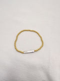 Pulsera elástica de bolita con perla barroca PU2070G55