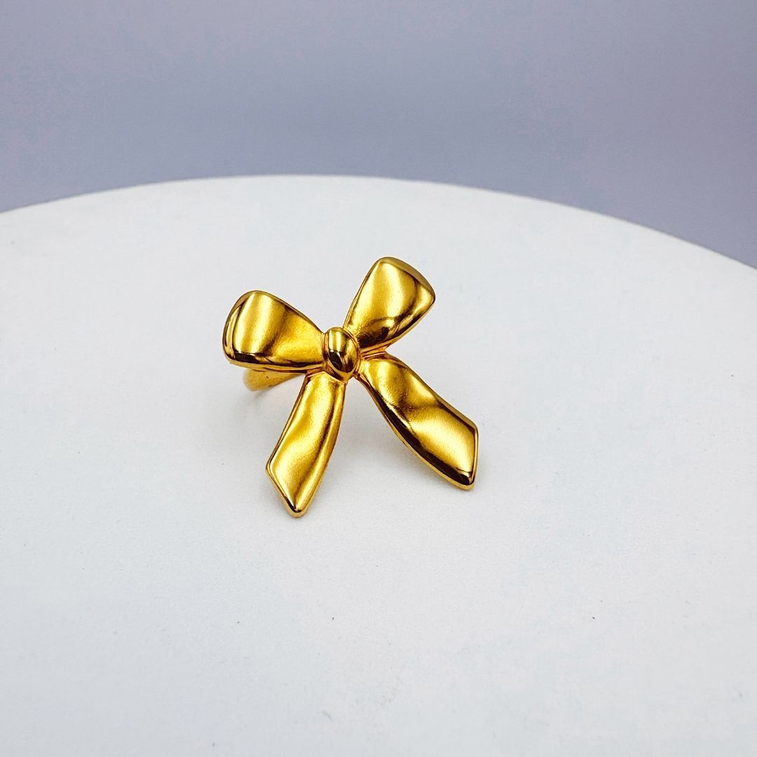 ANILLO DE ACERO FORMA DE LAZO AJUSTABLE AN3940G158