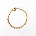 PULSERA EN ACERO CON CIRCONES COLGANTES PU2098G70