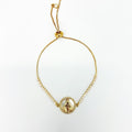 PULSERA DE MEDALLA MILAGROSA CON FONDO DE NACAR BAÑO DE ORO PU2103G58