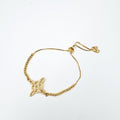 PULSERA DE NUDO DE BRUJA BAÑO DE ORO PU2106G68