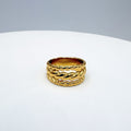 ANILLO ANILLO DE TRES BANDAS TRENZADAS EN ACERO TALLA 6 AN3982G38