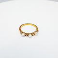 ANILLO CON 3 PERLAS EN ACERO TALLA 7 AN3970G26