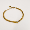 PUSERA DE BOLITAS DE ACERO CON DIJE DE CRISTAL PU2119G49