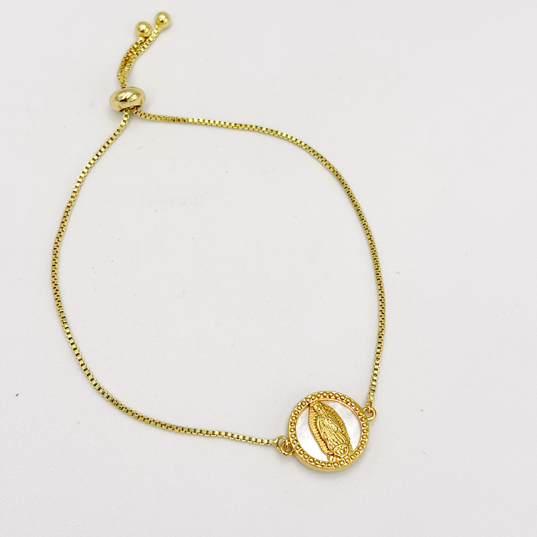 PULSERA DE VIRGEN DE GUADALUPE ACERO  PU2125G70