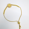 PULSERA DE SAN BENITO CON CRISTALES EN BAÑO DE ORO PU2133G71