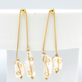 ARETES DE ACERO CON PERLA CULTIVADA AR3250G41