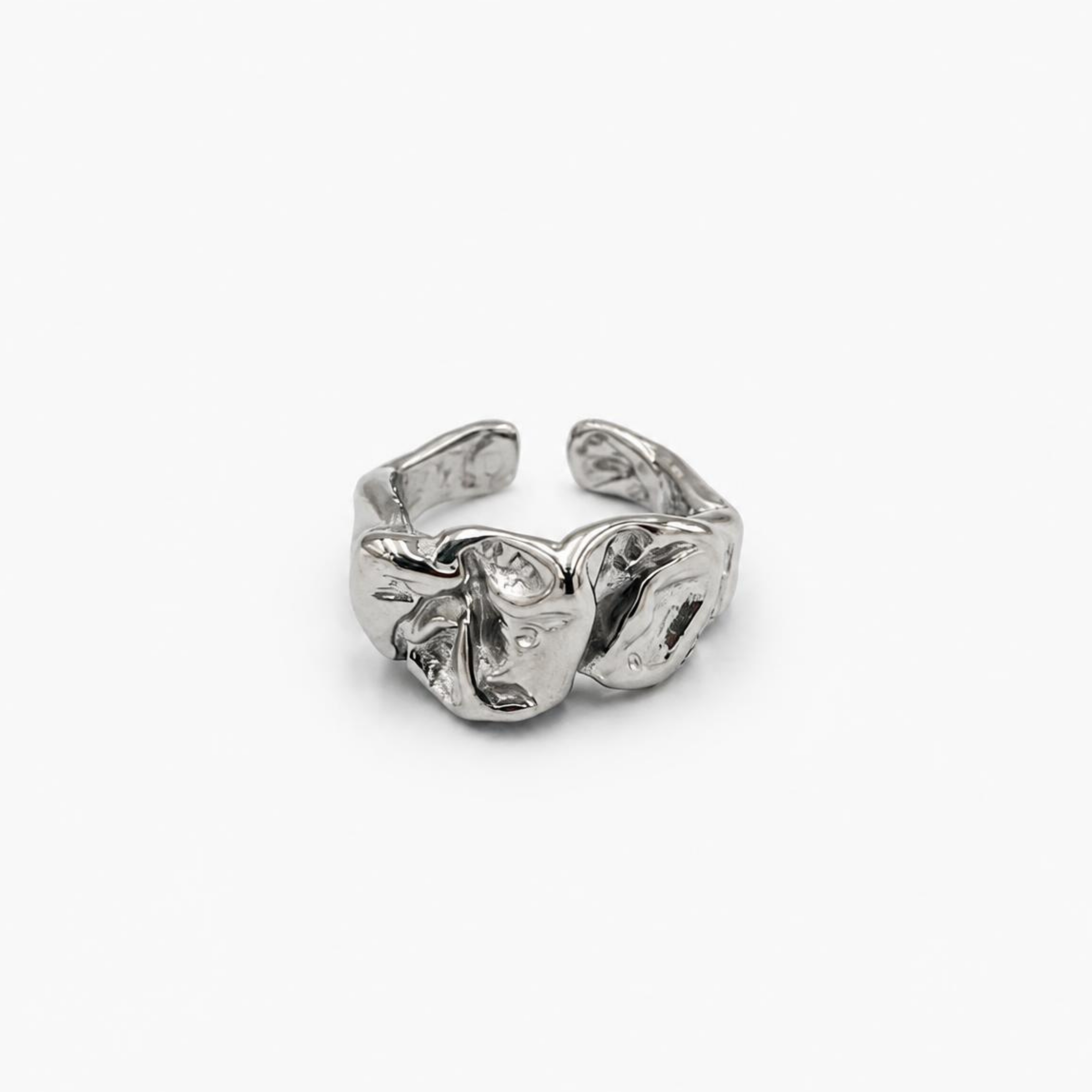 Anillo plateado AN3998G64