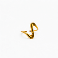Anillo dorado irregular AN4002G30
