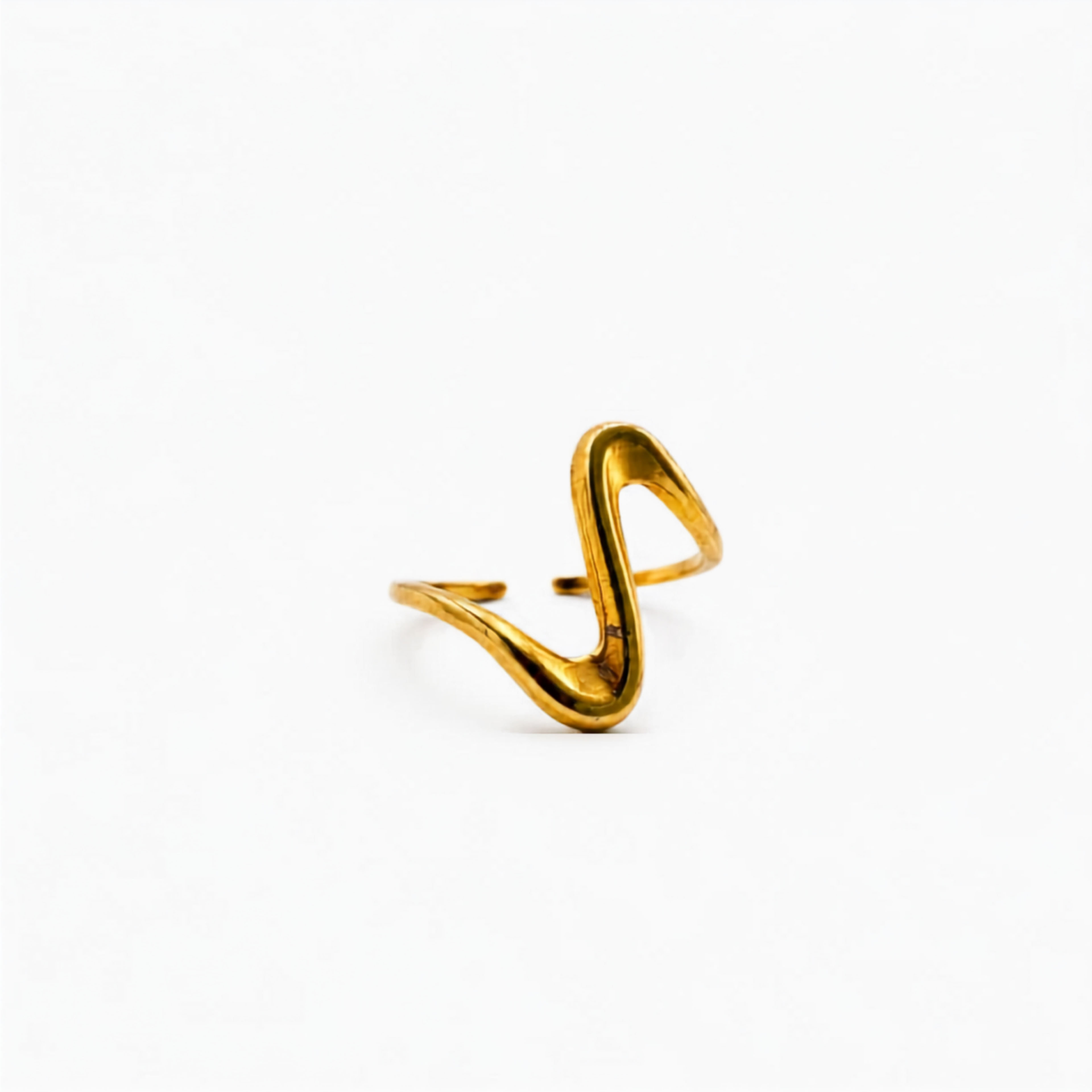 Anillo dorado irregular AN4002G30
