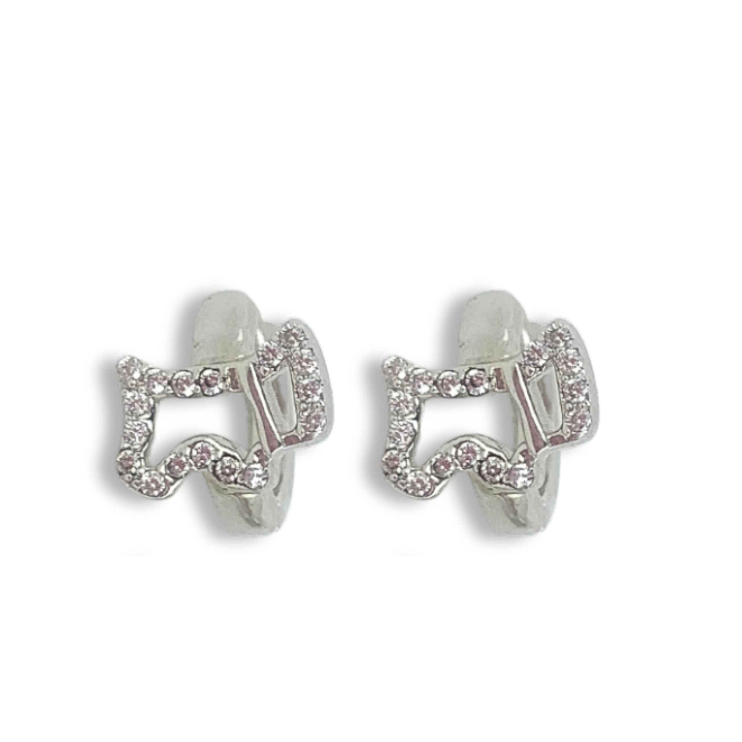 Argollas perrito con brillo AG0580L20