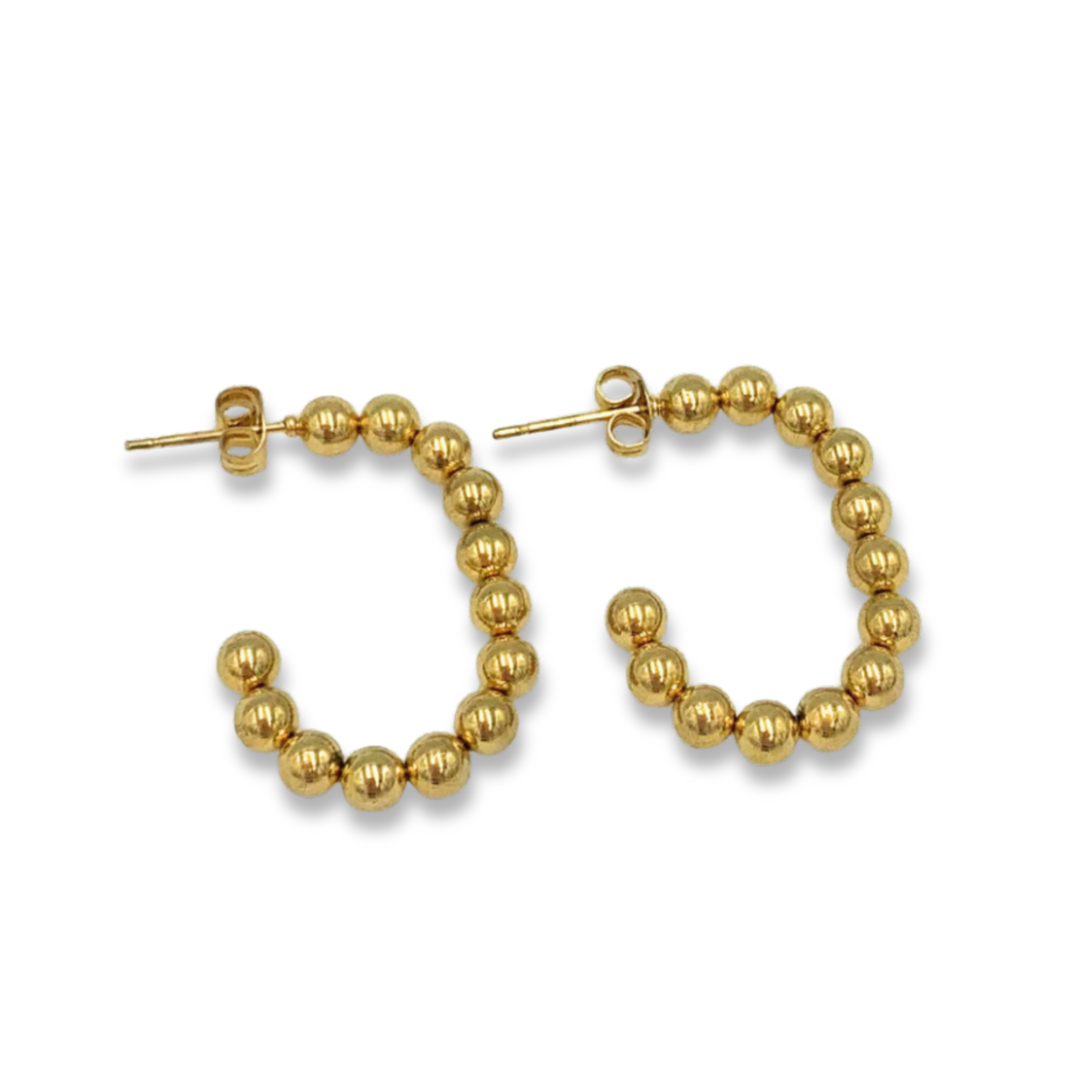 Argollas ovaladas bolitas AG1828G72