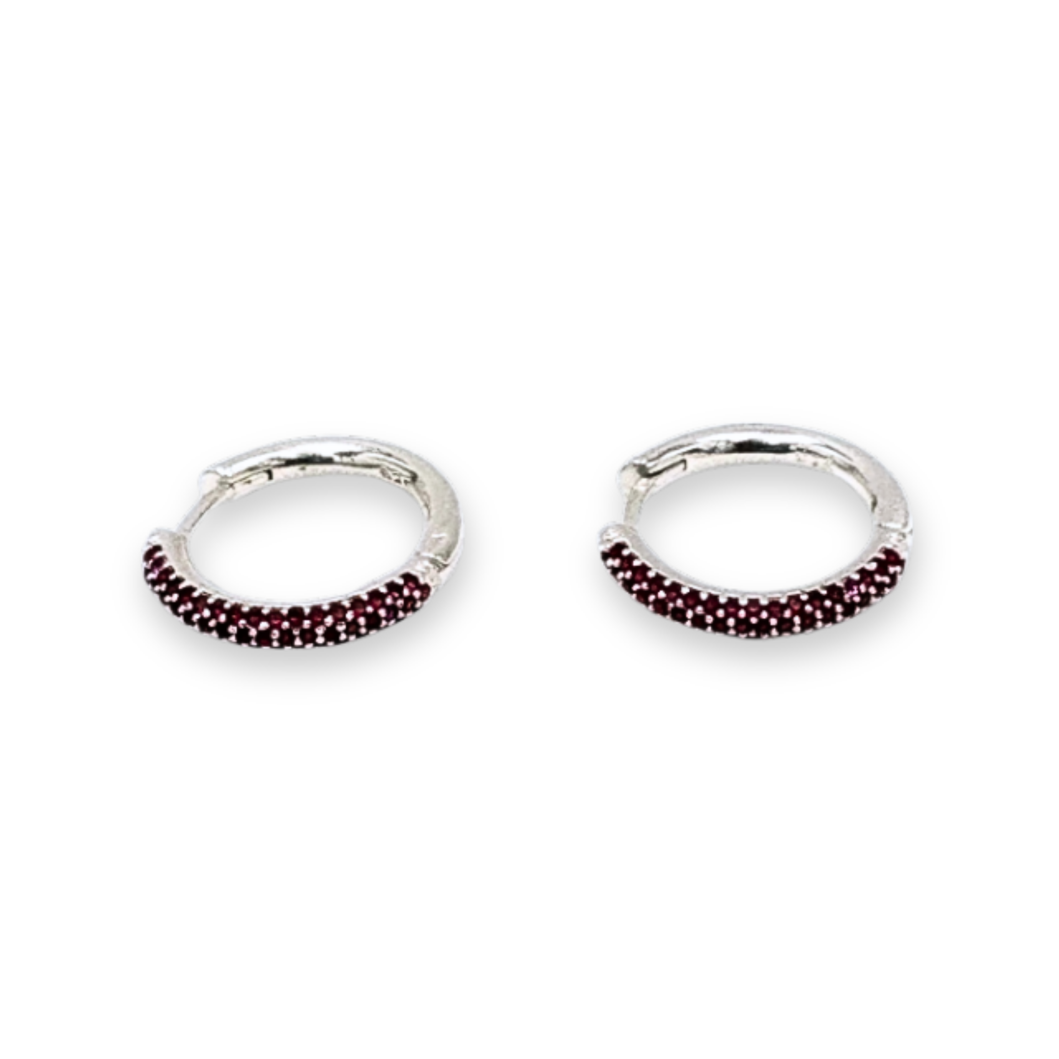 Argollas cristales rojos AG1887L25
