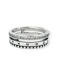 Anillo añejado con chispas