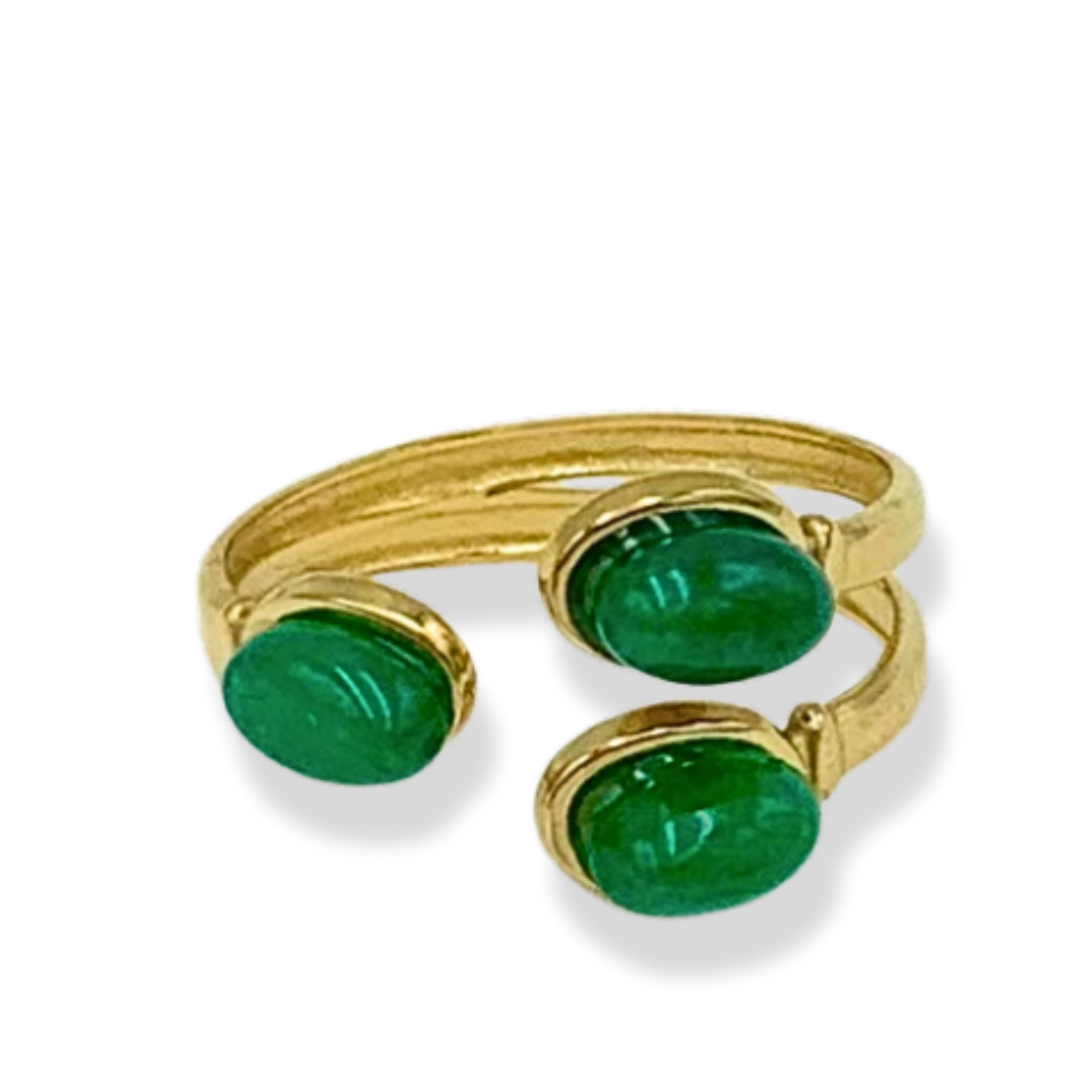 Anillo triple verde