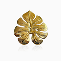 Anillo Monstera en acero ajustable AN4038G125