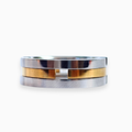 Anillo de 2 tonos, con movimiento  en Acero AN4040G126