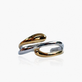 Anillo en acero bitono ajustable AN4062G210