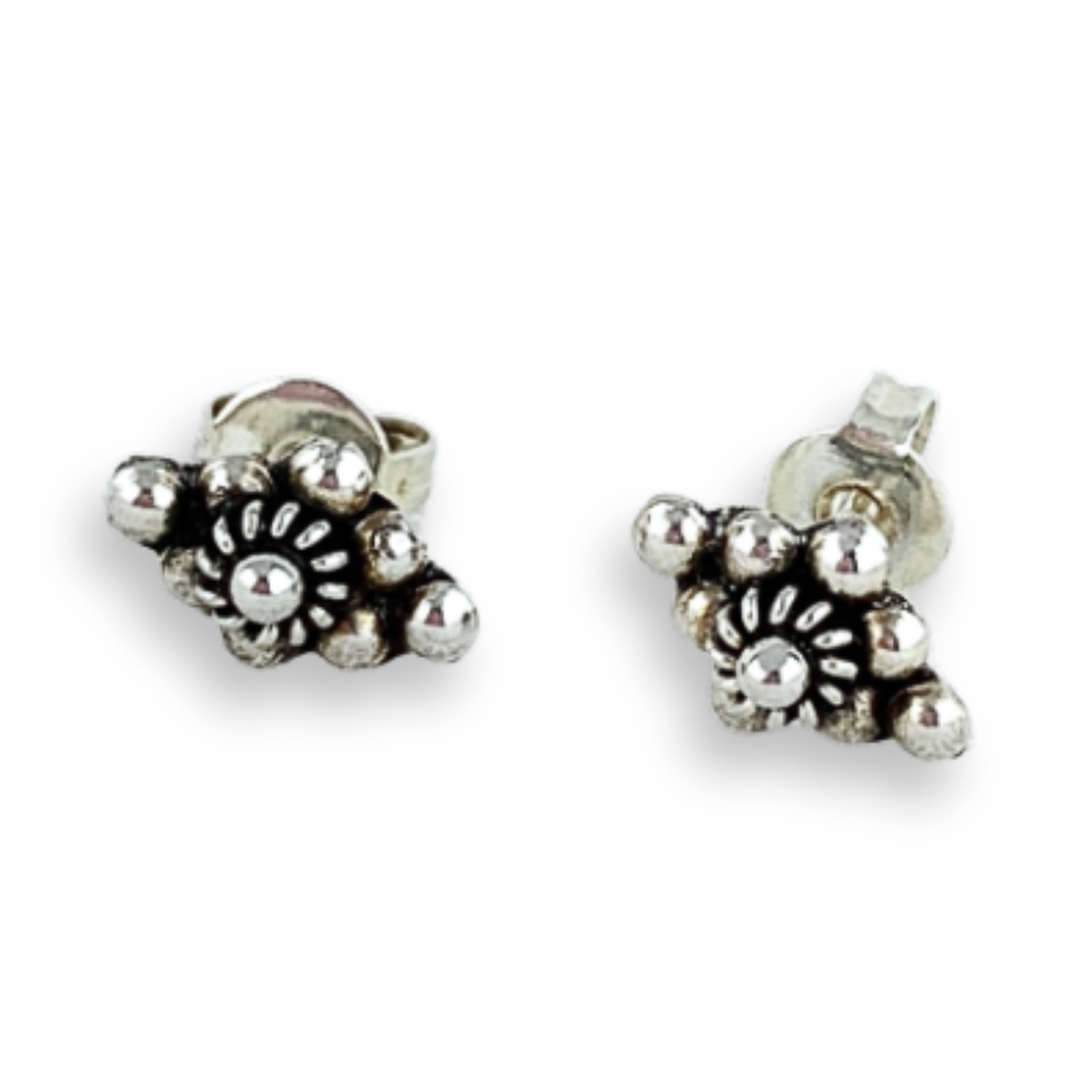 Aretes flor alargada