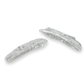 Aretes trepadores pluma