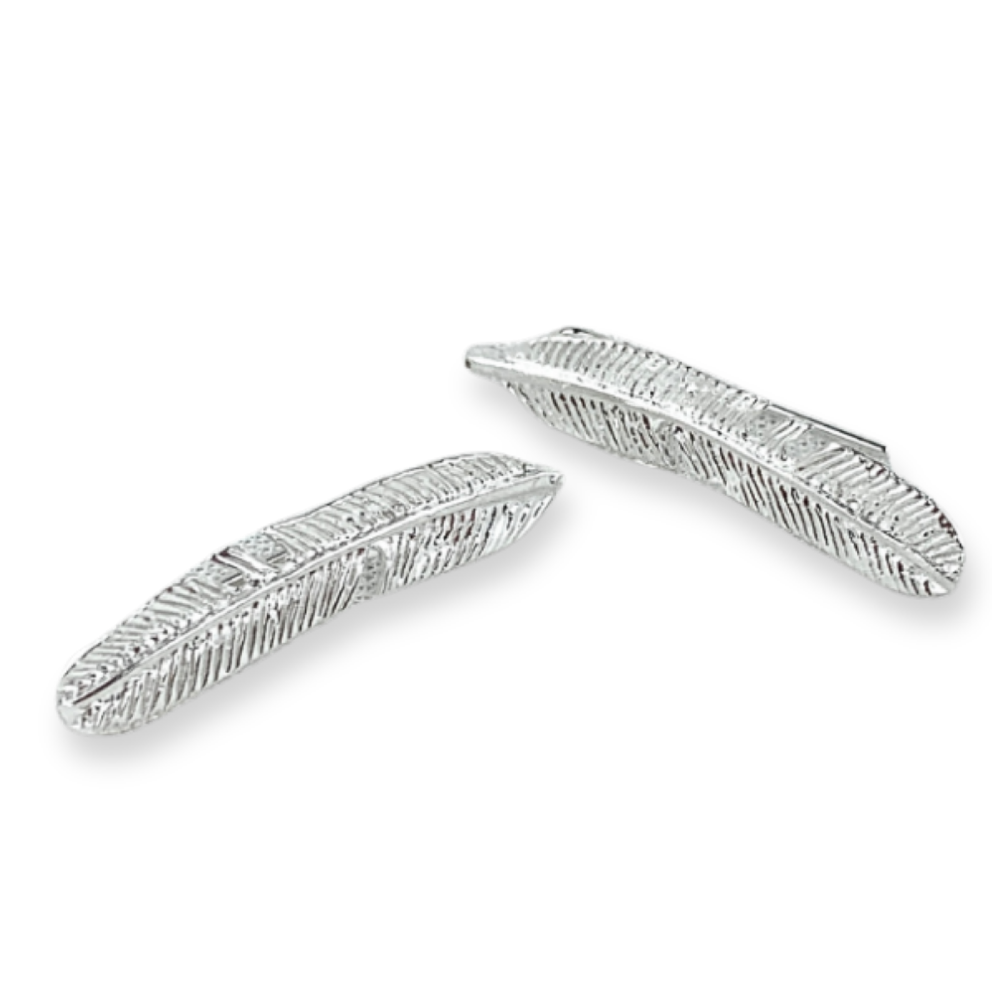 Aretes trepadores pluma