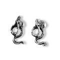 Aretes serpiente oscura