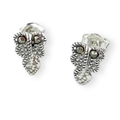 Aretes hoja con marquesitas