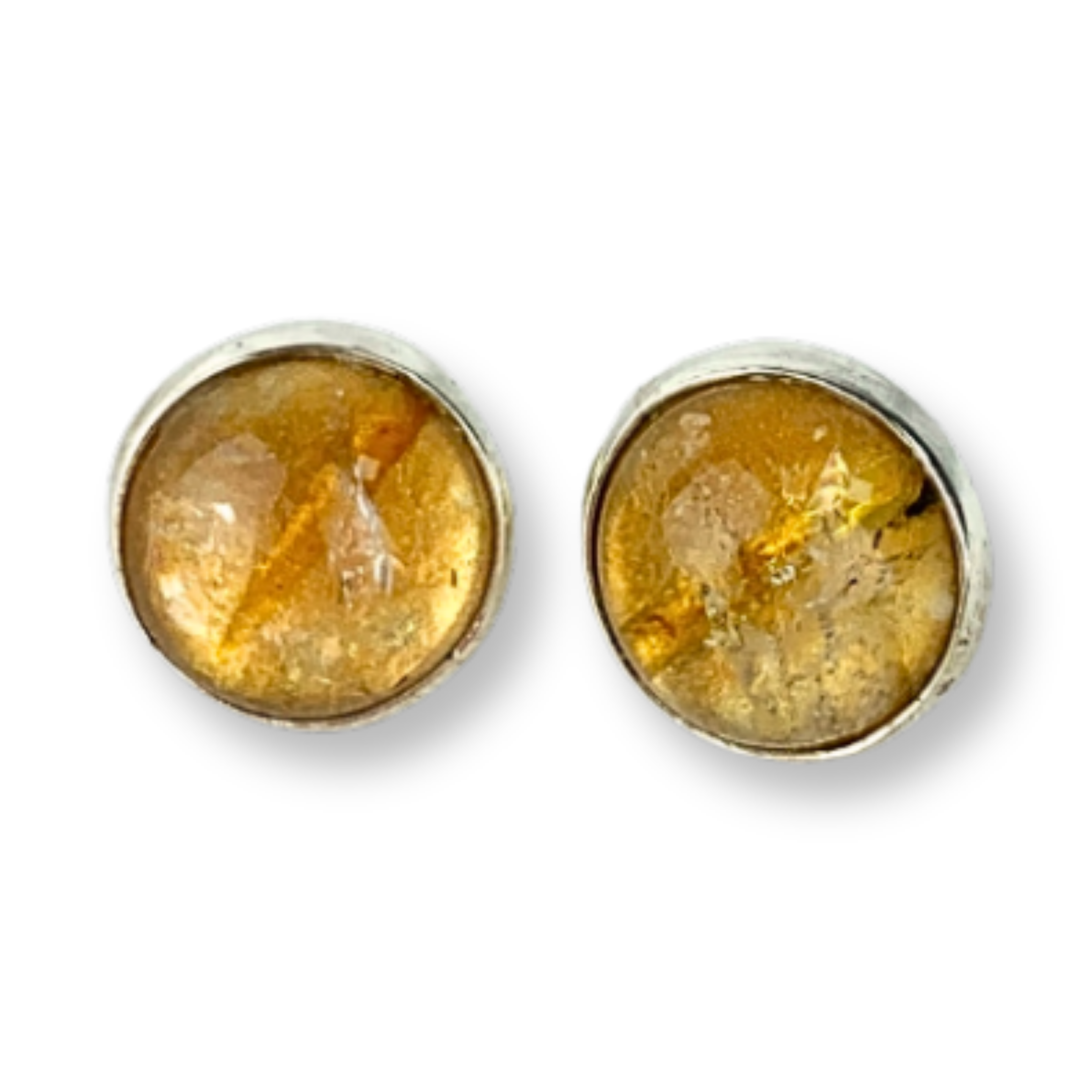 Aretes de citrino pequeños