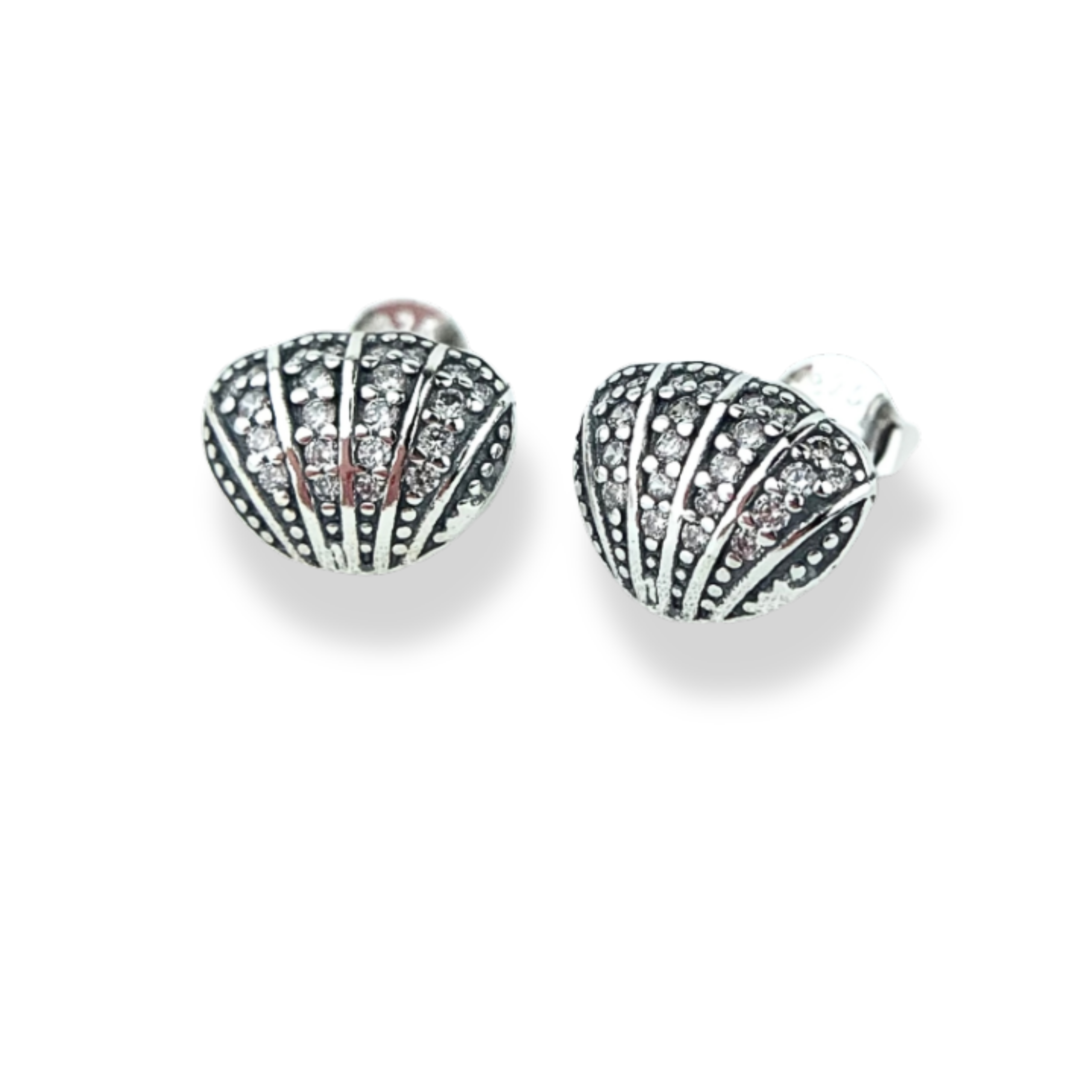 Aretes concha micropavé